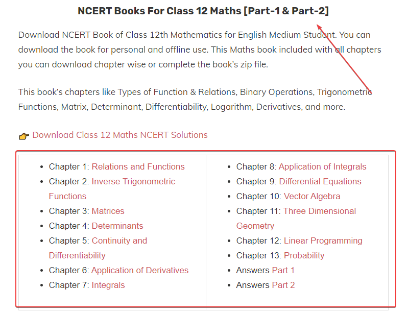 ncert books for class page
