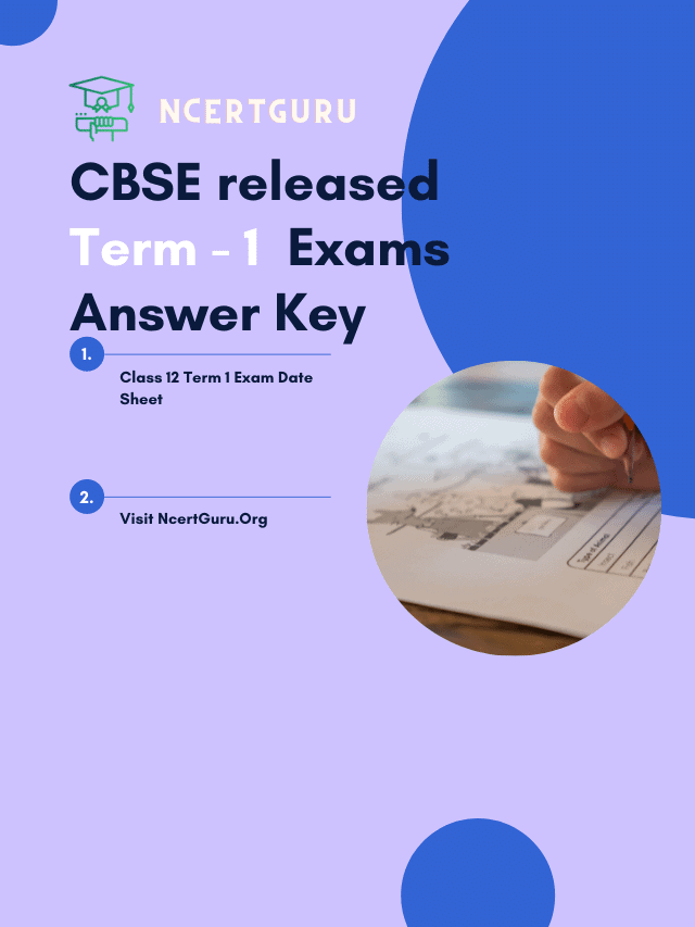 CBSE Released Term 1 Exams Answer Key