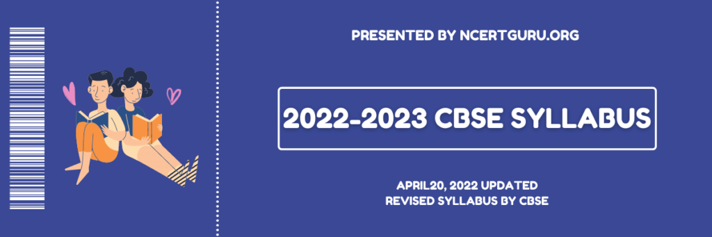 2022-2023 CBSE Syllabus