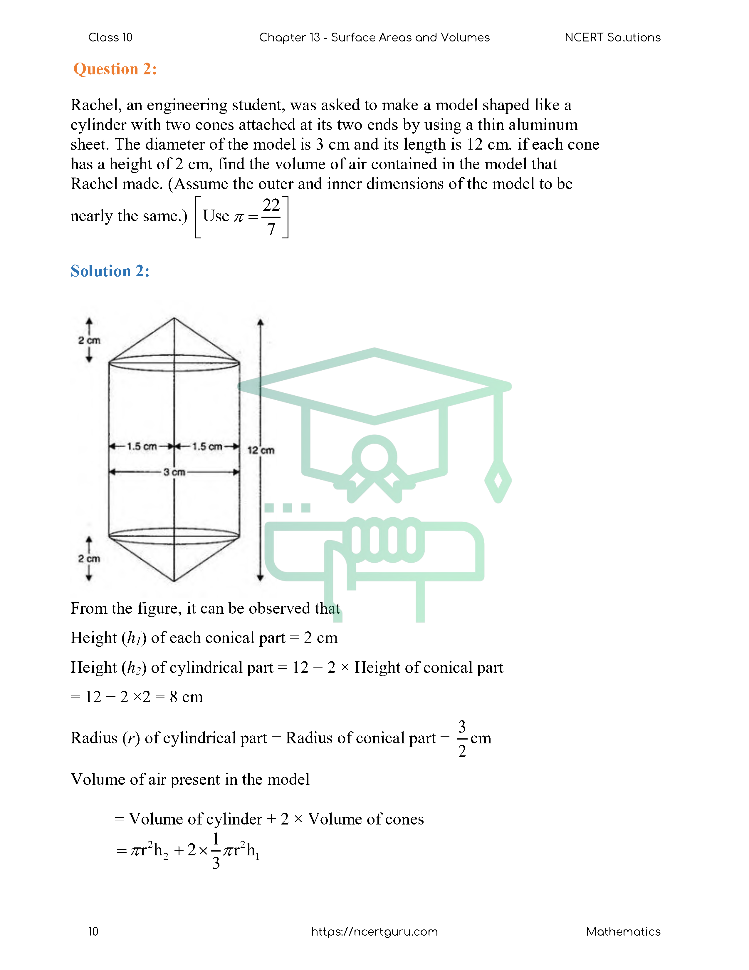 NCERT Solutions for Class 10 Maths Chapter 13