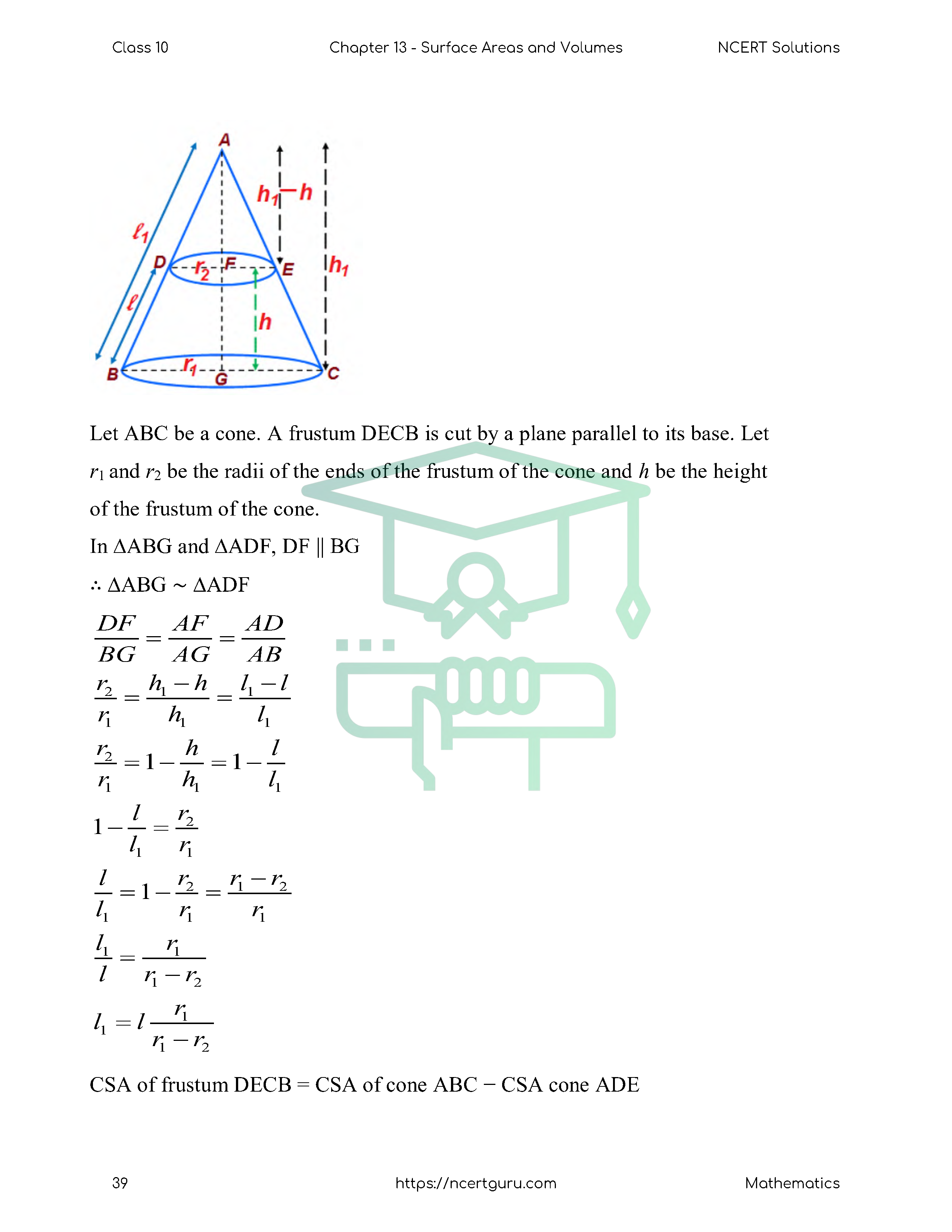 NCERT Solutions for Class 10 Maths Chapter 13