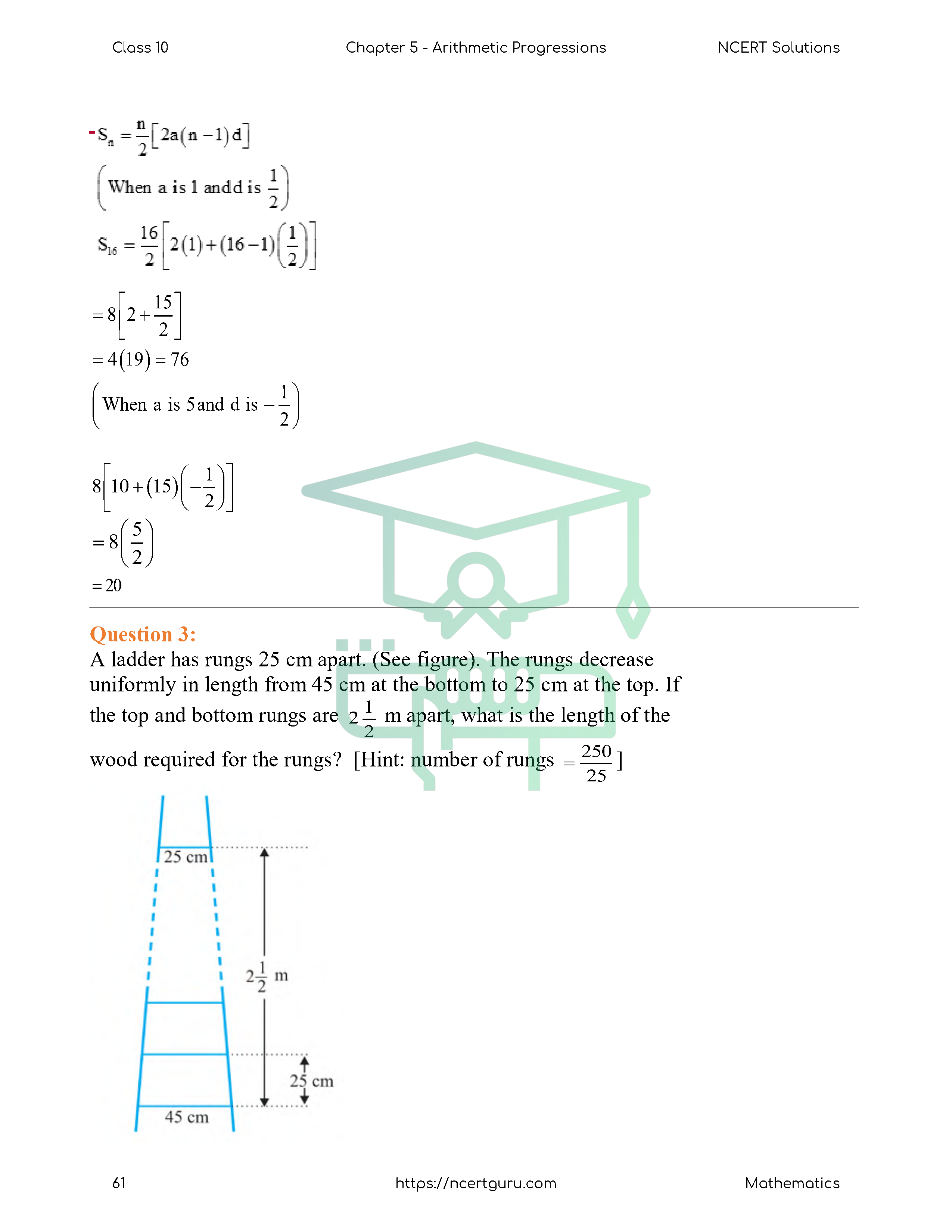 NCERT Solutions for Class 10 Maths Chapter 5