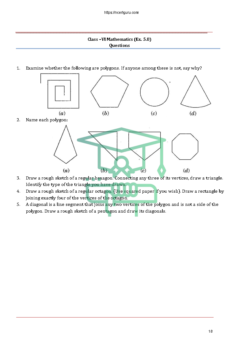 NCERT Solutions for Class 6 Maths Chapter 5