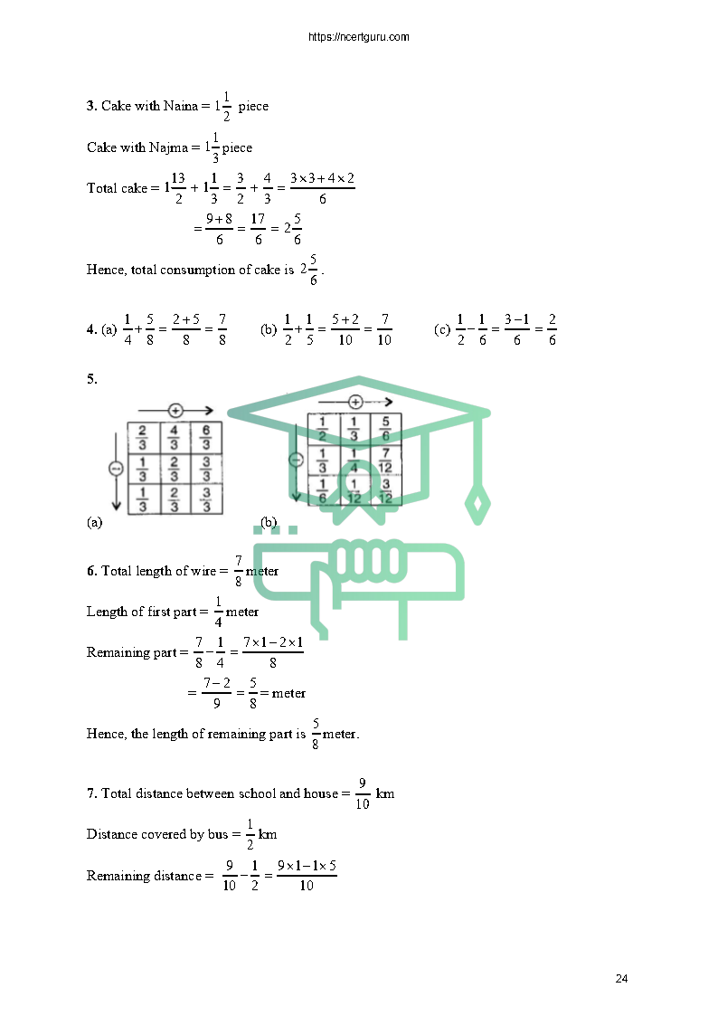 NCERT Solutions for Class 6 Maths Chapter 7
