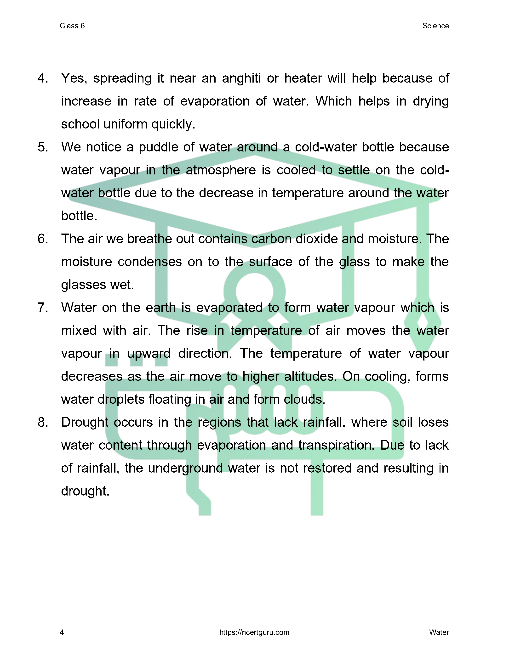 NCERT Solutions for Class 6 science Chapter 14