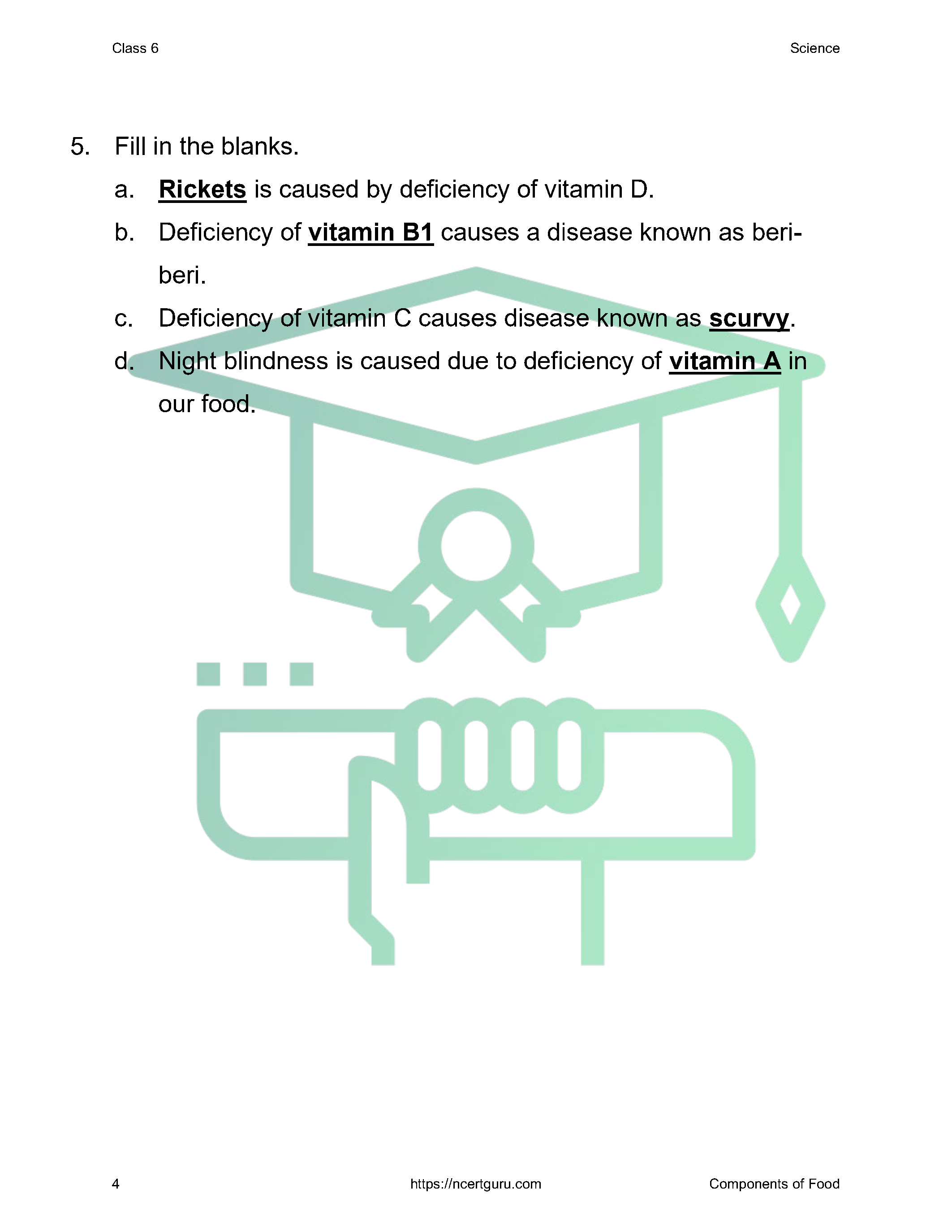 NCERT Solutions for Class 6 science Chapter 2